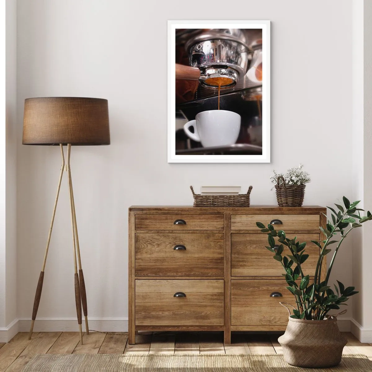 Póster en marco blanco - El mejor momento del día - 50x70 cm