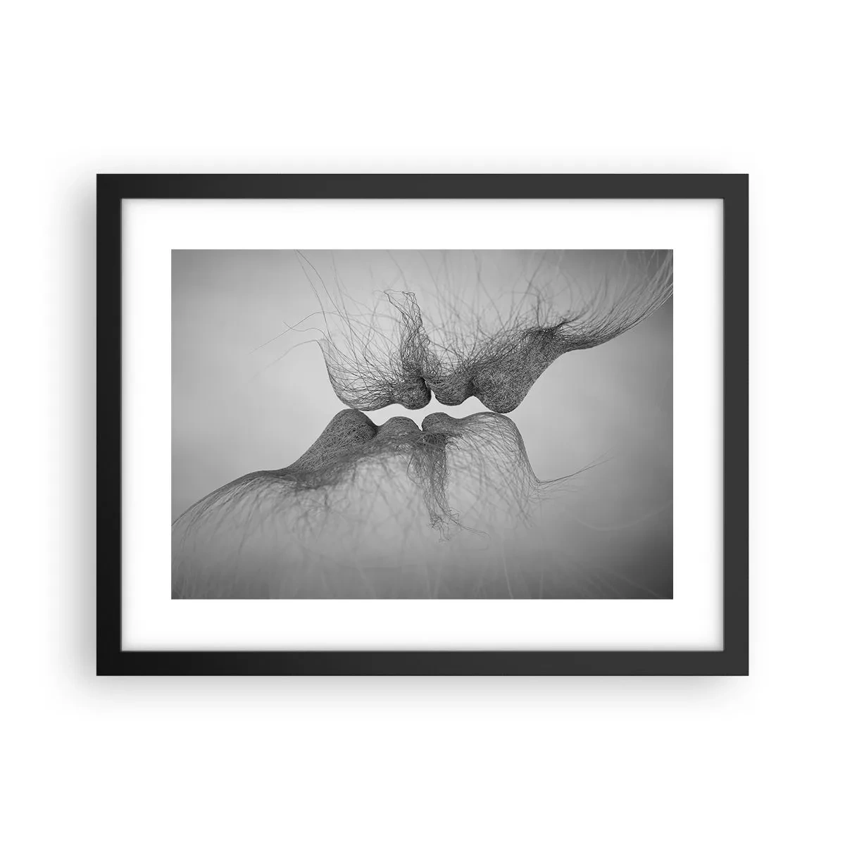Póster en marco negro - Beso del viento - 40x30 cm