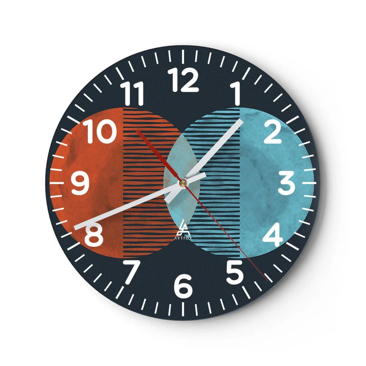 Reloj de pared - Reloj de vidrio - Fantasía astronómica - 40x40 cm