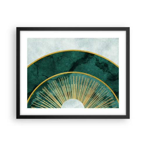 Póster en marco negro - Un sistema solar diferente - 50x40 cm