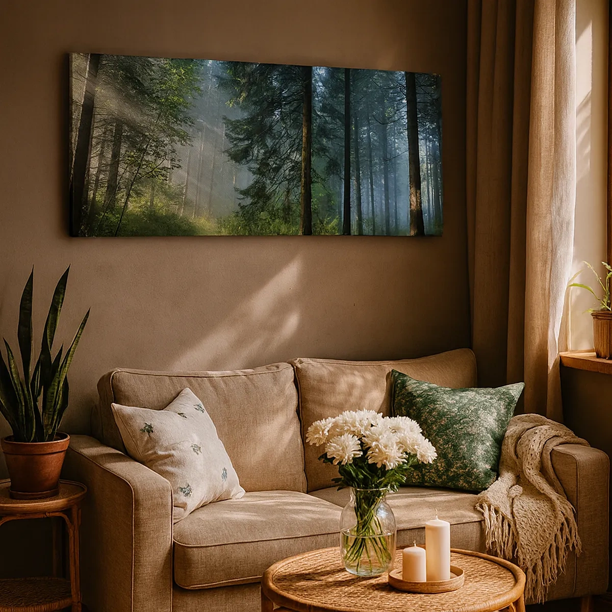 Cuadro sobre lienzo - Impresión de Imagen - Radiante por la mañana - 30x30 cm