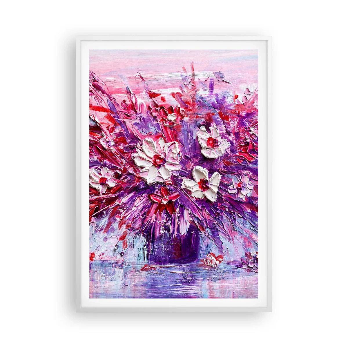 Póster en marco blanco - Inocencia y pasión - 70x100 cm