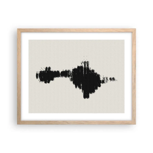 Póster en marco roble claro - Vibraciones de la imaginación - 50x40 cm