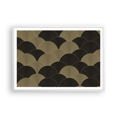 Póster en marco blanco - Multiplicación de la unidad - 100x70 cm