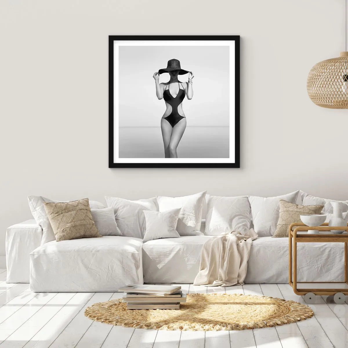 Póster en marco negro - Mi nombre es Elegancia - 30x30 cm