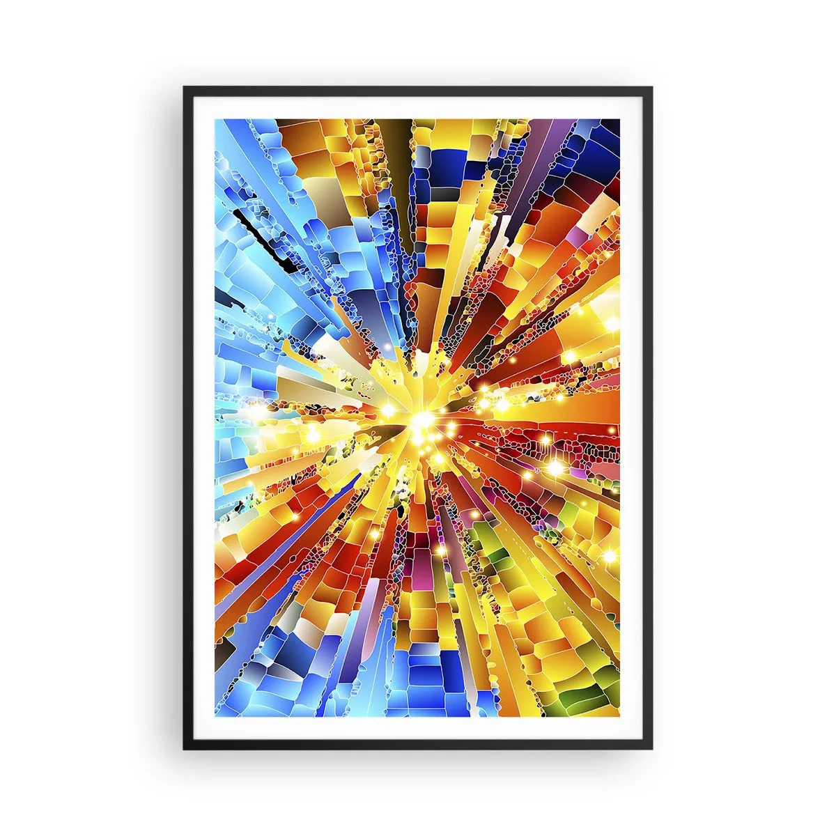 Póster en marco negro - In medias res - 70x100 cm