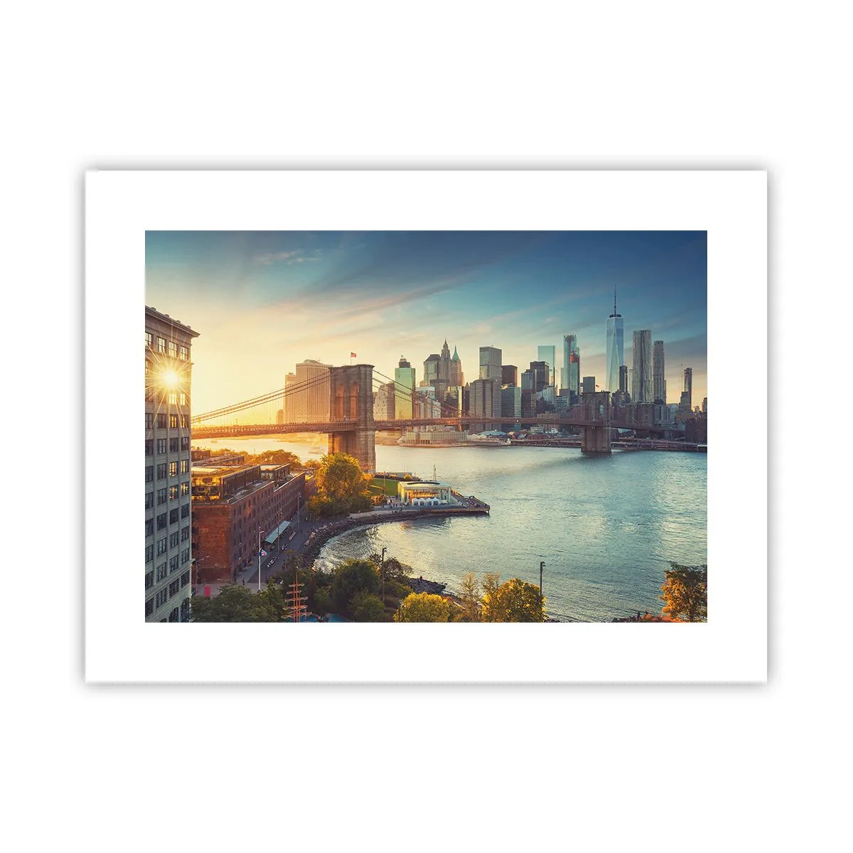 Póster - El amanecer de la gran ciudad - 40x30 cm