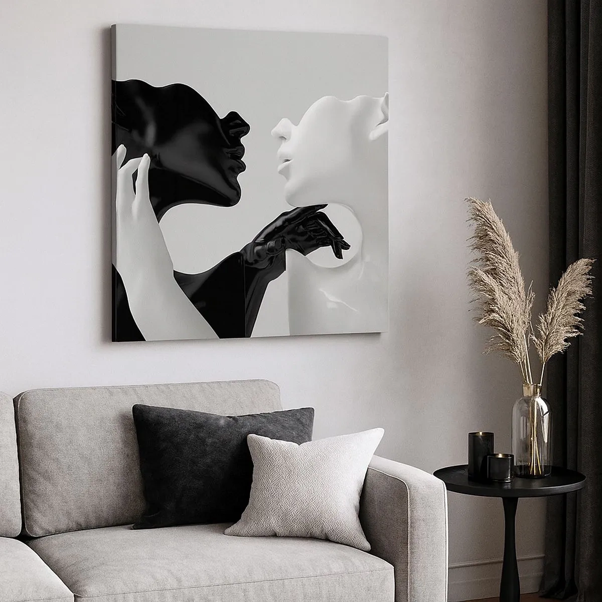 Cuadro sobre lienzo - Impresión de Imagen - Atracción - deseo - 30x30 cm