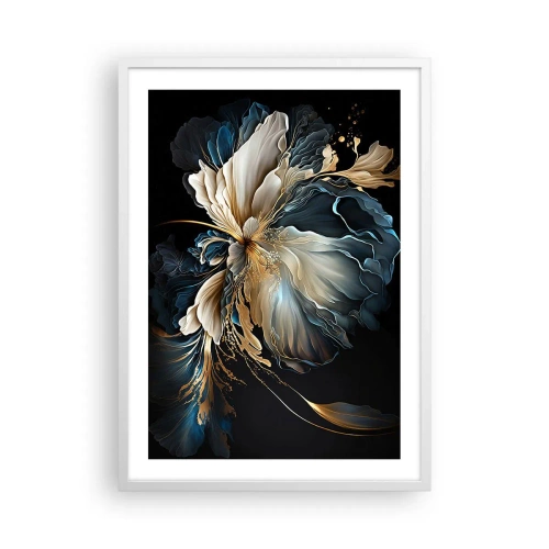 Póster en marco blanco - Flor de helecho de cuento - 50x70 cm