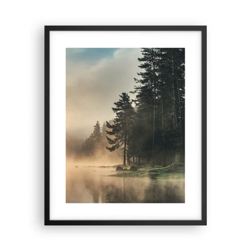 Póster en marco negro - El nacimiento de un día - 40x50 cm