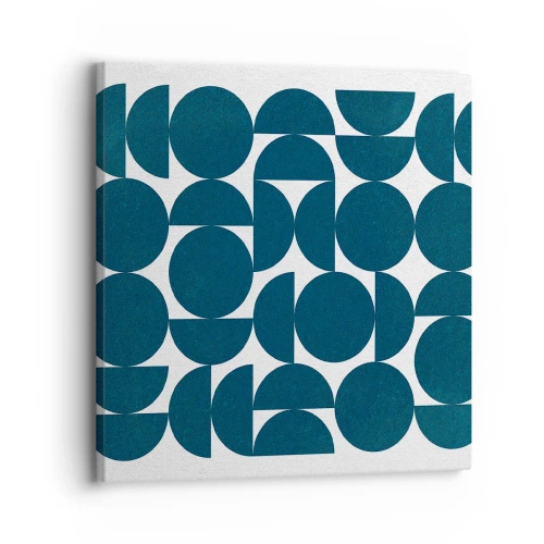 Cuadro sobre lienzo - Impresión de Imagen - Círculos y semicírculos - 30x30 cm