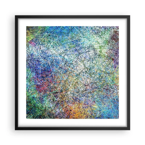 Póster en marco negro - No es tan fácil - 50x50 cm