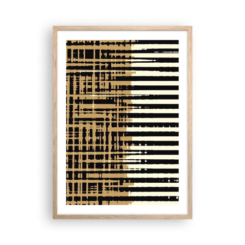 Póster en marco roble claro - Abstracción arquitectónica - 50x70 cm