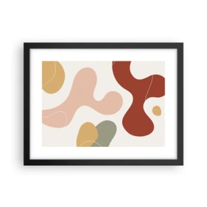 Póster en marco negro - La esencia de la pintura - 40x30 cm