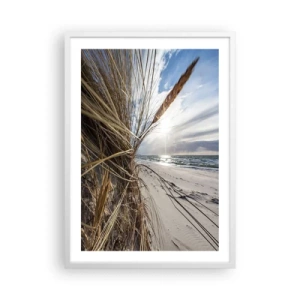 Póster en marco blanco - Una reunión de los elementos - 50x70 cm