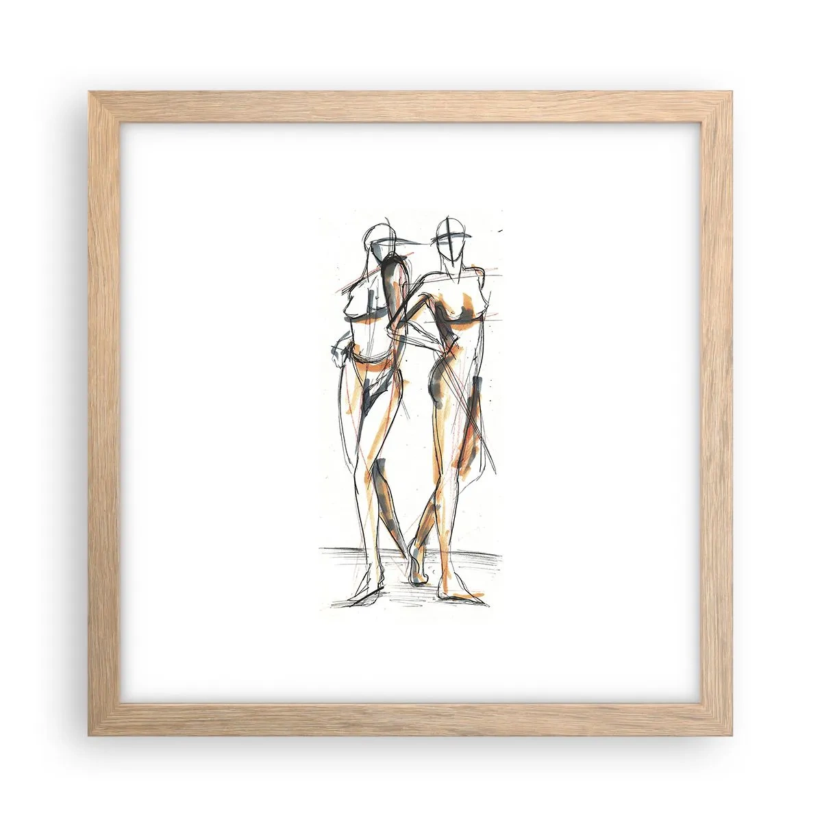 Póster en marco roble claro - Un estudio sobre el encanto - 30x30 cm