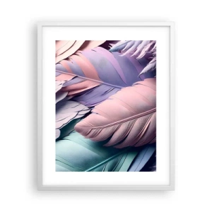 Póster en marco blanco - Pájaro chic - 40x50 cm