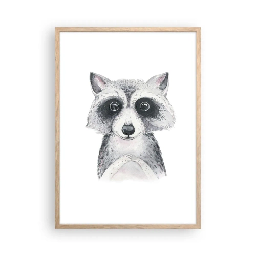 Póster en marco roble claro - Un momento para la emoción - 50x70 cm