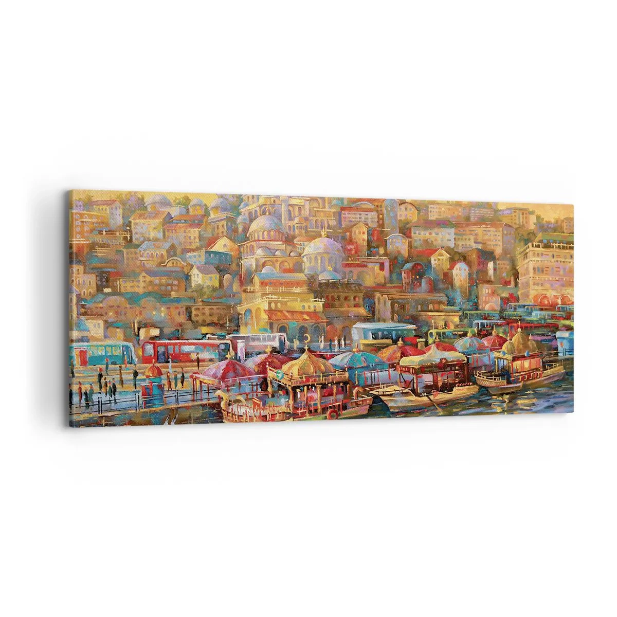 Cuadro sobre lienzo - Impresión de Imagen - Una historia en Estambul - 100x40 cm