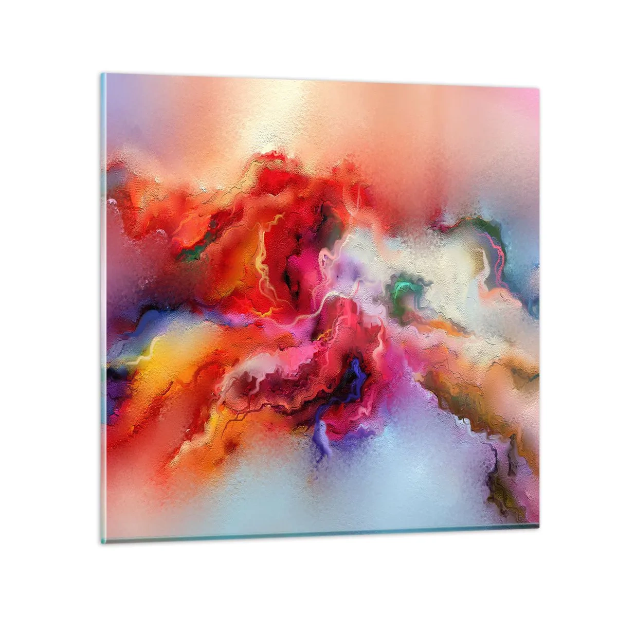 Cuadro sobre vidrio - Impresiones sobre Vidrio - Cómo atrapar los sueños: el humo - 30x30 cm