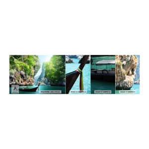 Muestra De Fotomural Standard Eco - Una invitación a un viaje exótico - Paisaje, Tailandia, Mar - 100x30 cm