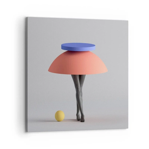 Cuadro sobre lienzo - Impresión de Imagen - Composición surrealista - 60x60 cm