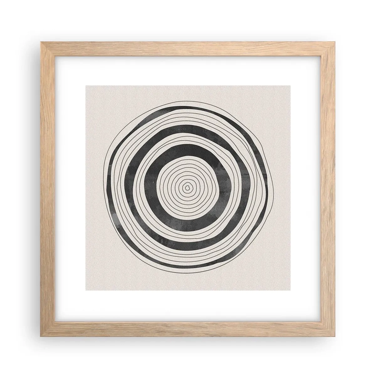 Póster en marco roble claro - Lo importante es lo que hay entre medias - 30x30 cm