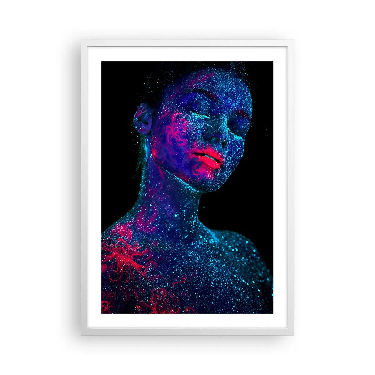 Póster en marco blanco - En polvo de estrellas - 50x70 cm
