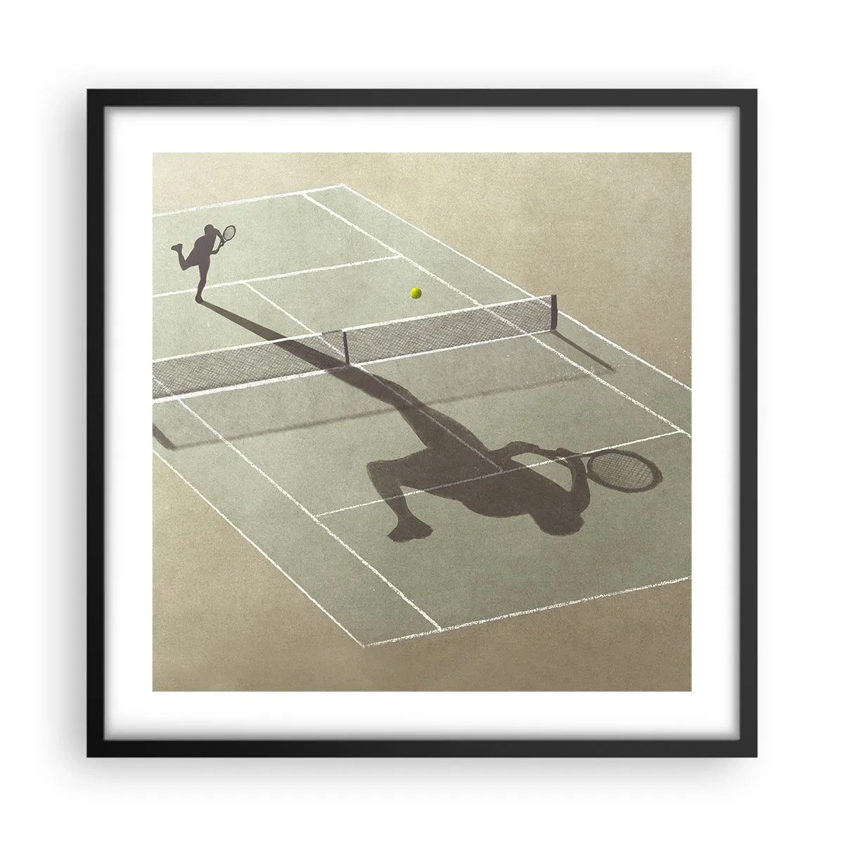 Póster en marco negro - Véncete a ti mismo - 50x50 cm
