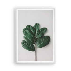 Póster en marco blanco - El dibujo de la propia naturaleza - 70x100 cm