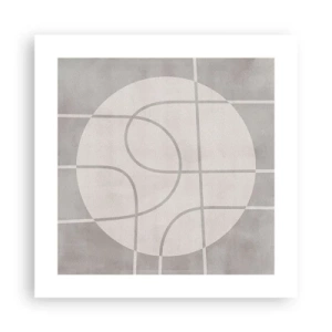 Póster - Circular y rectilíneo - 40x40 cm