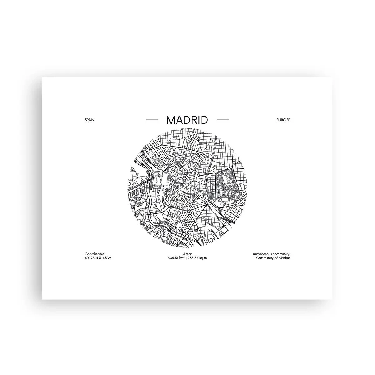 Póster - Anatomía de Madrid - 40x30 cm
