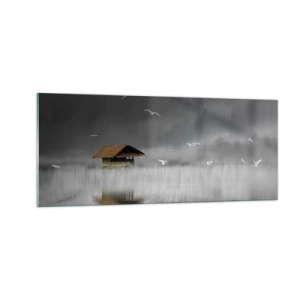 Cuadro sobre vidrio - Impresiones sobre Vidrio - Resguardo de la lluvia - 100x40 cm
