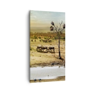 Cuadro sobre lienzo - Impresión de Imagen - Y del Edén fluyó un río... - 55x100 cm