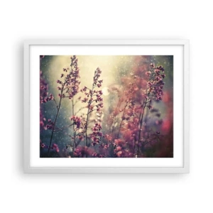 Póster en marco blanco - Jardín secreto - 50x40 cm
