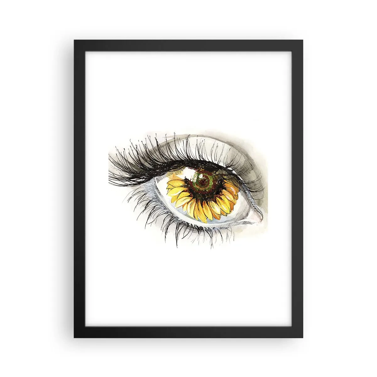 Póster en marco negro - Un aspecto tan caluroso como el verano - 30x40 cm