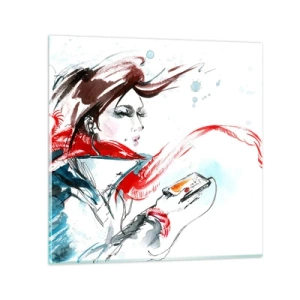 Cuadro sobre vidrio - Impresiones sobre Vidrio - Algo suena dentro de mí - 30x30 cm