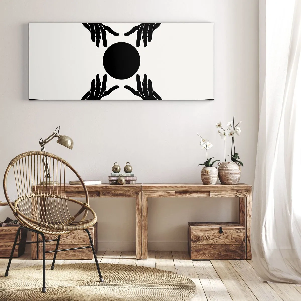Cuadro sobre lienzo - Impresión de Imagen - Una señal secreta - 100x40 cm