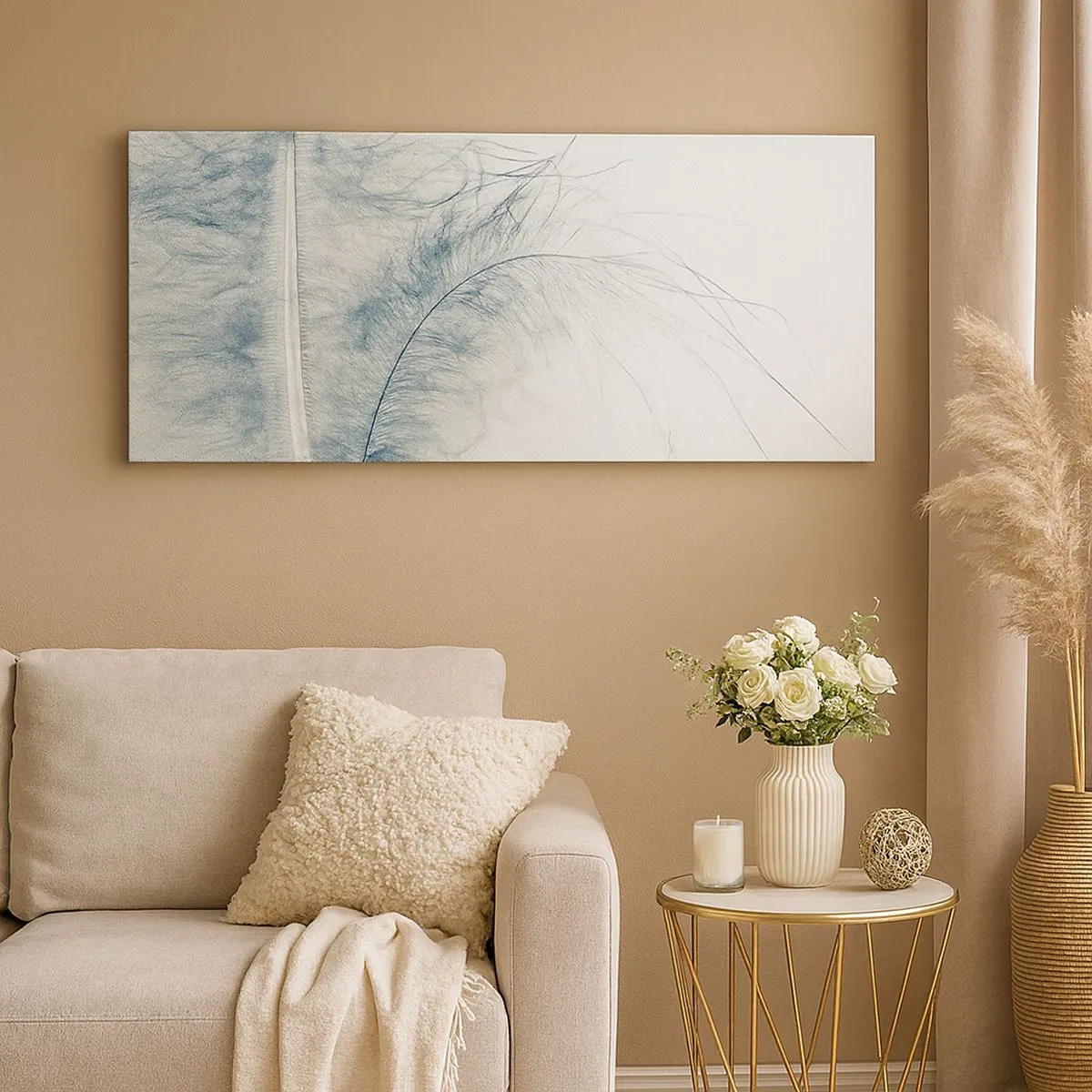 Cuadro sobre lienzo - Impresión de Imagen - Susurro de la naturaleza - 100x40 cm