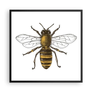 Póster en marco negro - Bondad natural - 60x60 cm