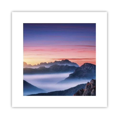Póster - Sobre los valles - 30x30 cm