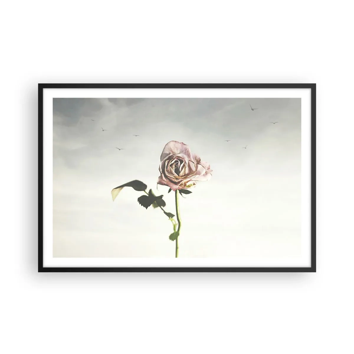 Póster en marco negro - Bienvenida a la primavera - 91x61 cm