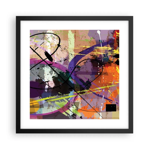 Póster en marco negro - Siempre hay más de un camino - 40x40 cm