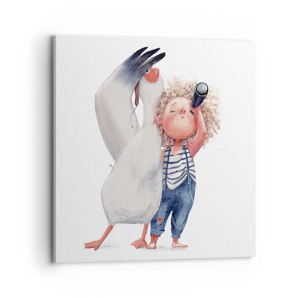 Cuadro sobre lienzo - Impresión de Imagen - Un plan para un gran viaje - 70x70 cm