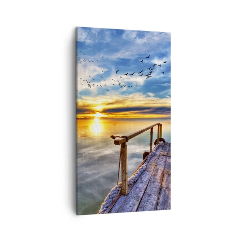 Cuadro sobre lienzo - Impresión de Imagen - El viento se va a descansar - 45x80 cm