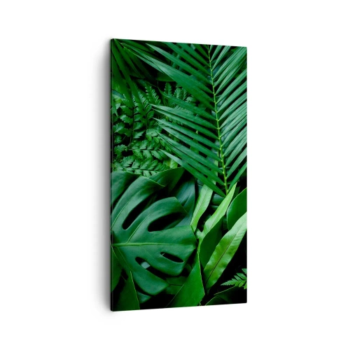 Cuadro sobre lienzo - Impresión de Imagen - Abrazo verde - 45x80 cm
