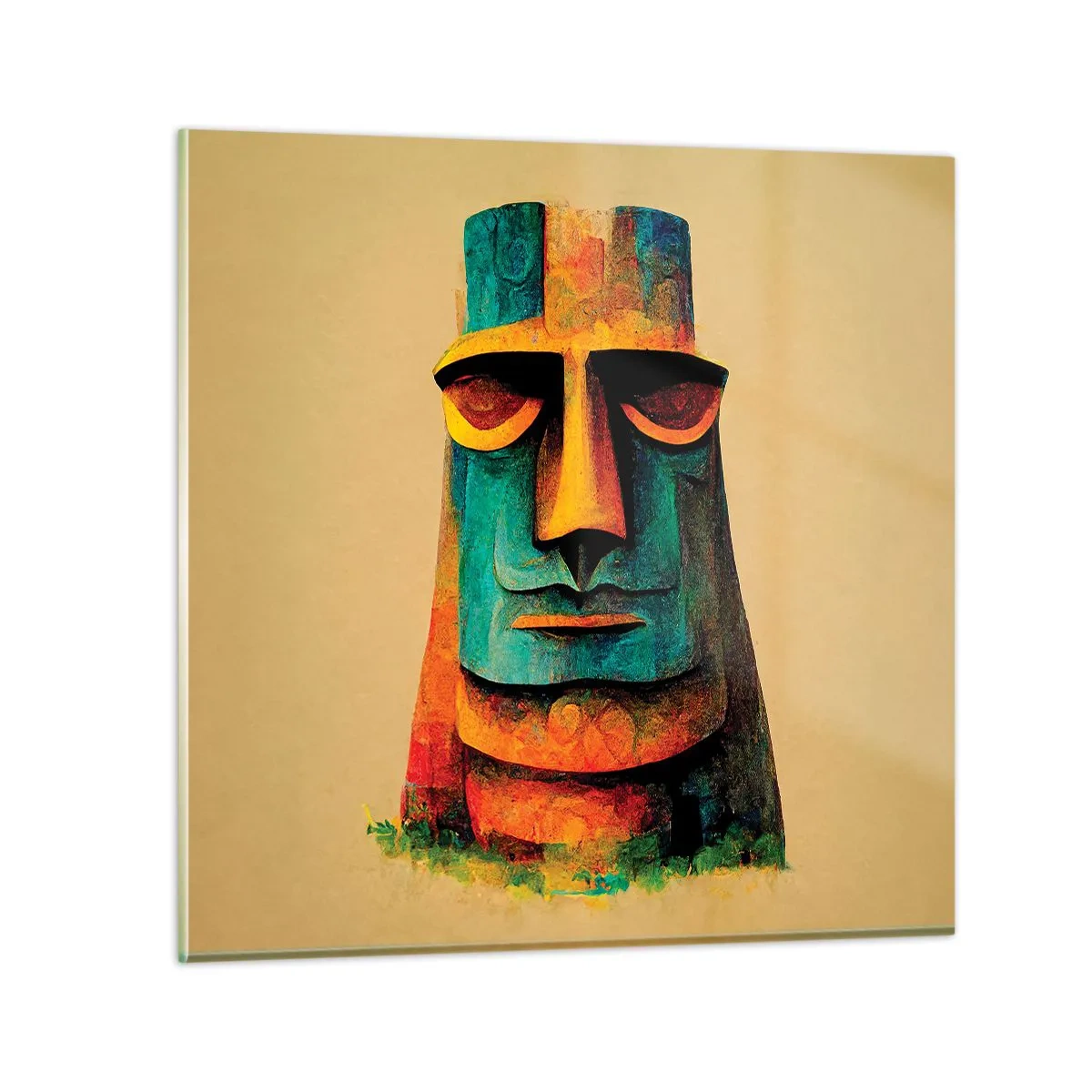 Cuadro sobre vidrio - Impresiones sobre Vidrio - Escultural, pero simpática - 30x30 cm