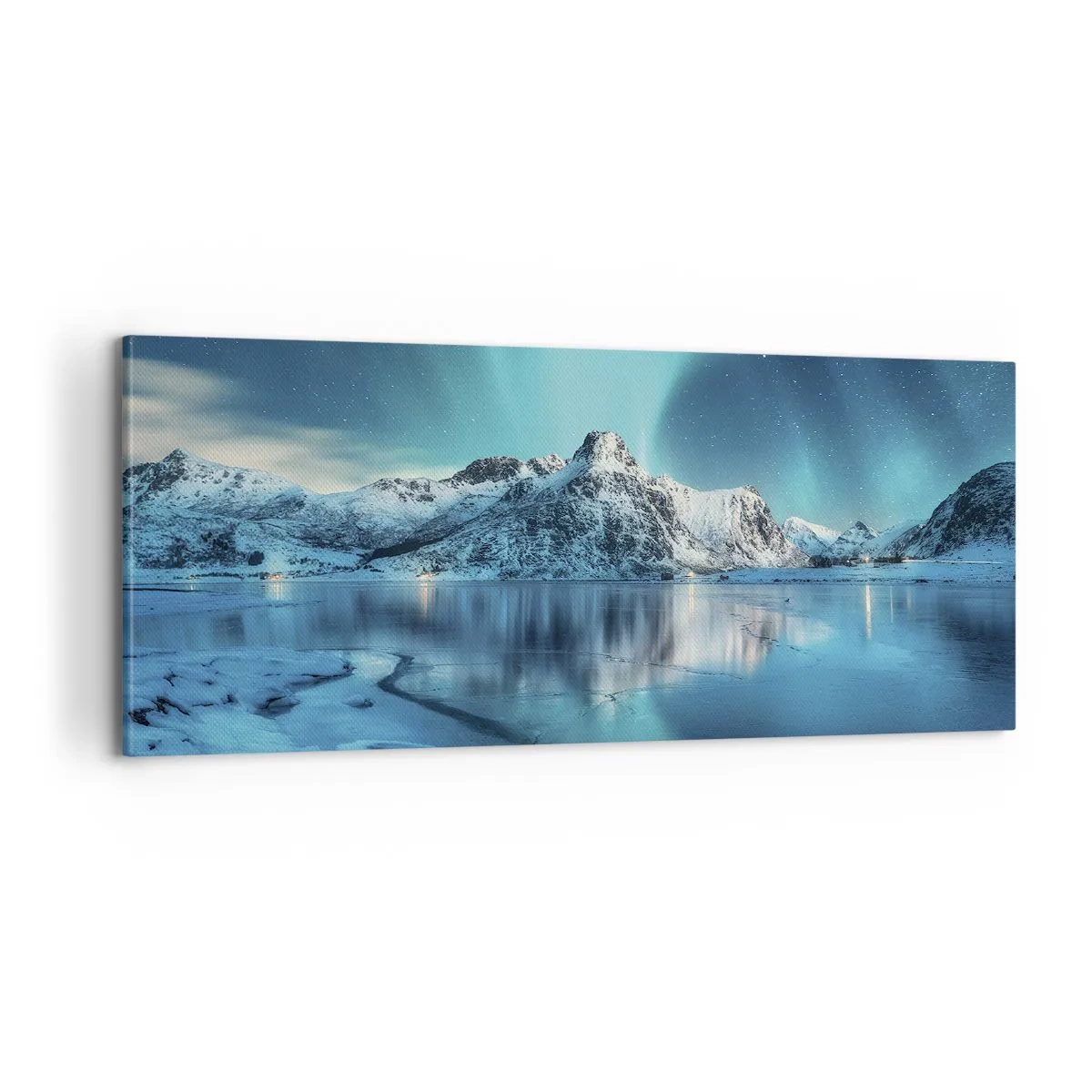 Cuadro sobre lienzo - Impresión de Imagen - Una noche de luz - 100x40 cm