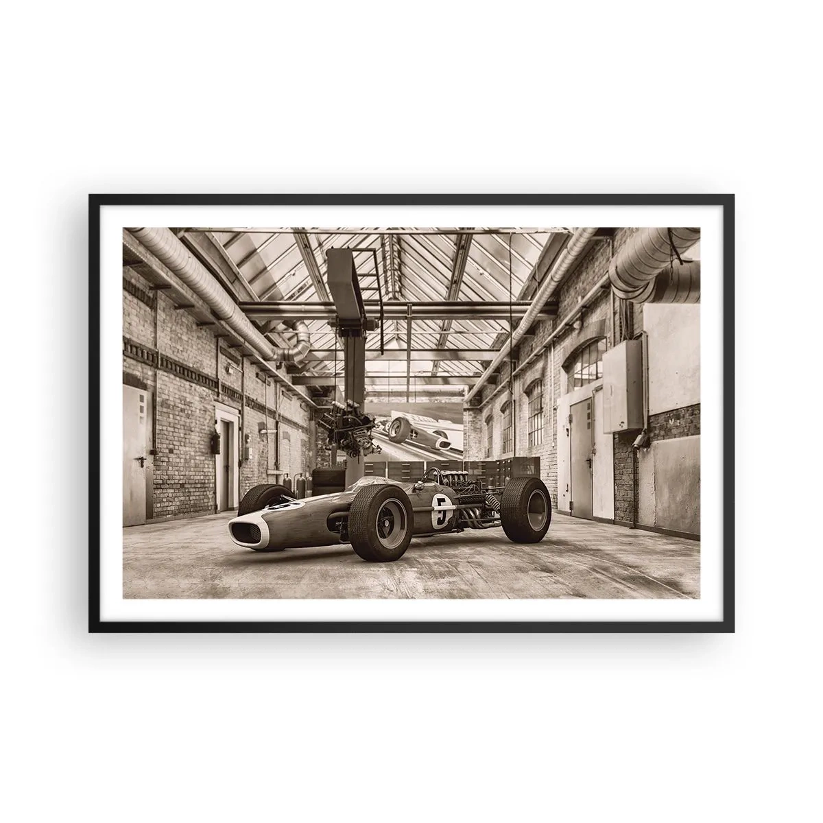 Póster en marco negro - El descanso del vencedor - 91x61 cm