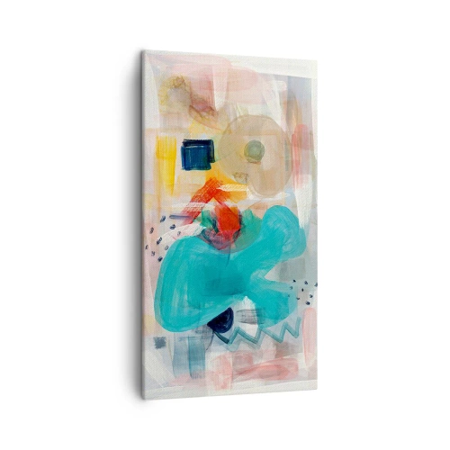 Cuadro sobre lienzo - Impresión de Imagen - Un juego de colores - 45x80 cm